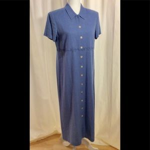 TALBOTS Linen Buttondown Shirt Style Dress